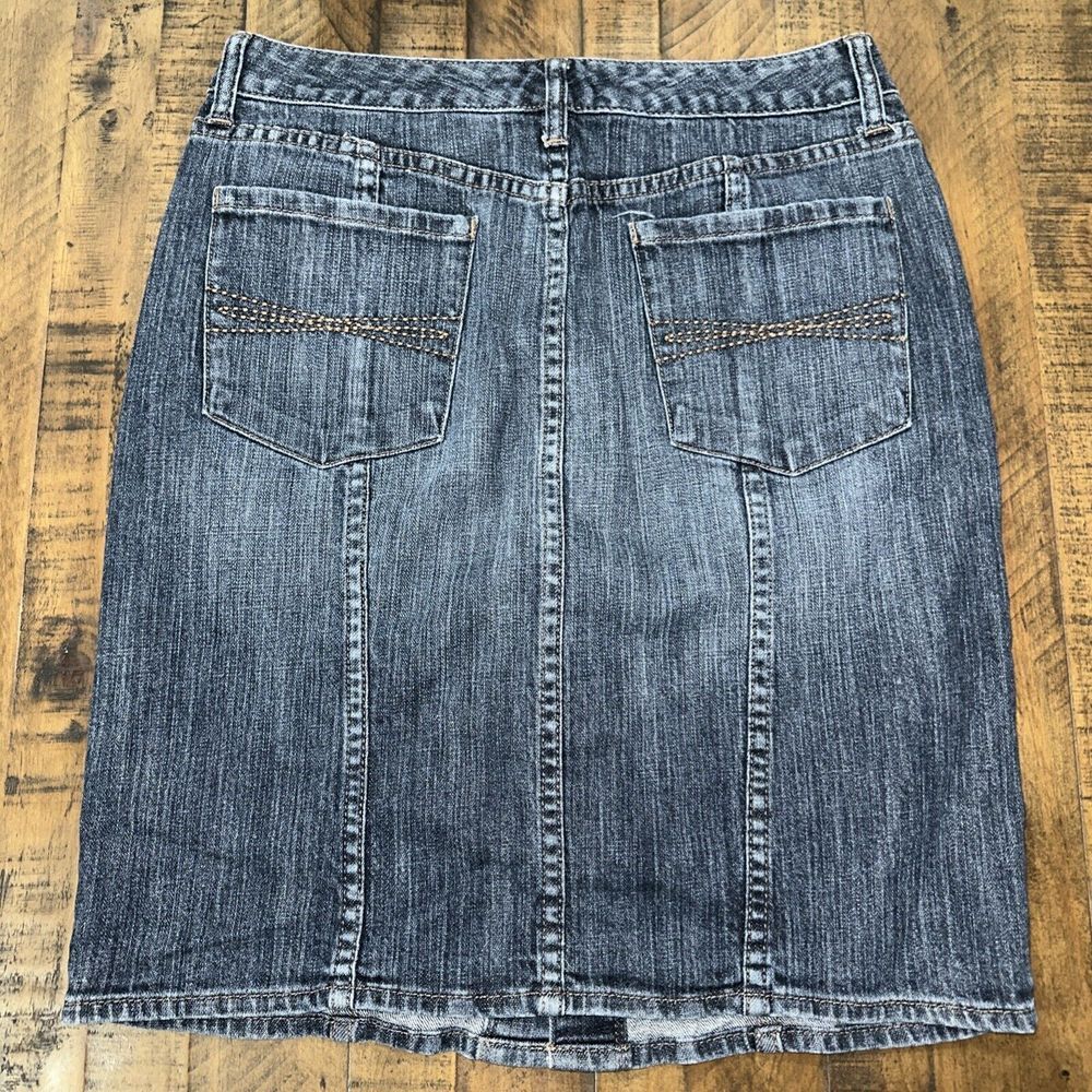Vintage Tommy Hilfiger Denim Maxi Skirt Front/rear Pockets size 6-buttons (SO13) - Picture 2 of 8